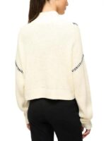 All American S07 Greta Onieogou Stitch Trim Half Zip Sweater
