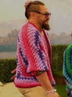Jason Momoa Crochet Cardigan