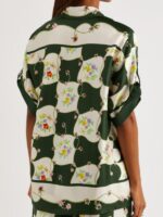 The White Lotus S03 Leslie Bibb Printed Silk-Twill Shirt
