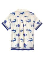 The White Lotus S3 Sam Nivola Crocodile & Floral Print Shirt
