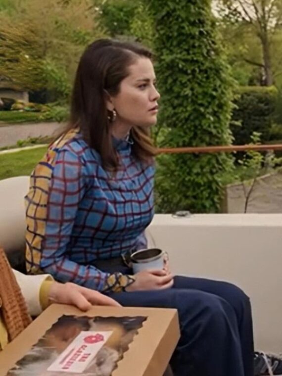 OMITB S4 Selena Gomez Plaid Top