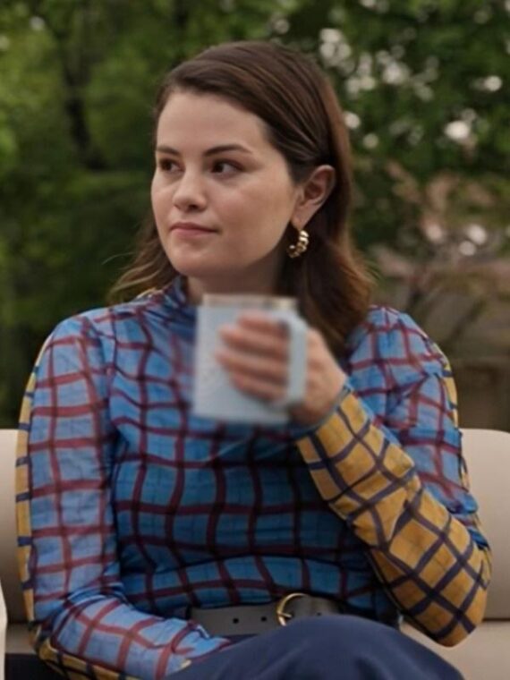 OMITB S4 Selena Gomez Plaid Top