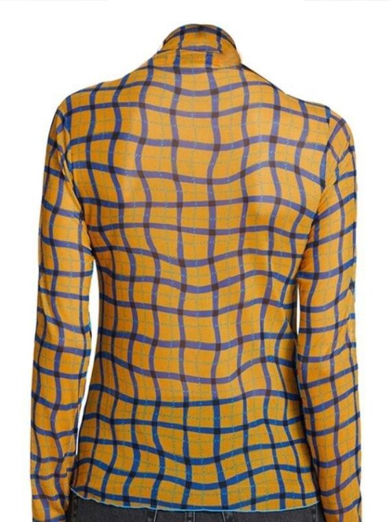 OMITB S4 Selena Gomez Plaid Top