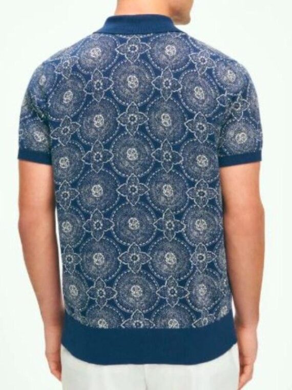 The White Lotus S03 Patrick Schwarzenegger Medallion Print Shirt