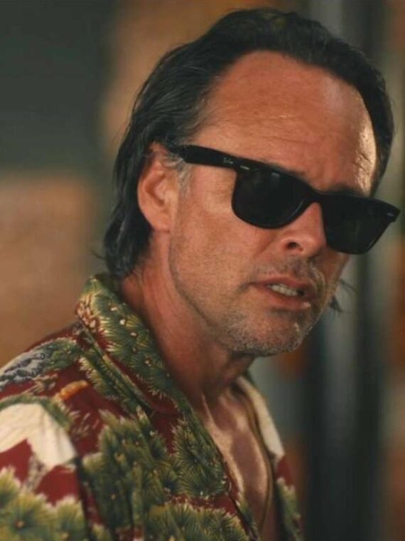 The White Lotus S03 Walton Goggins Crane-Printed Aloha Shirt