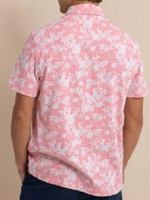 The White Lotus S3 Saxon Ratliff Pink Floral Shirt