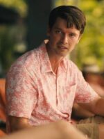 The White Lotus S3 Saxon Ratliff Pink Floral Shirt
