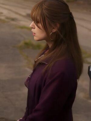 TV-Series Toxic Town Aimee 2025 Lou Wood Purple Jacket