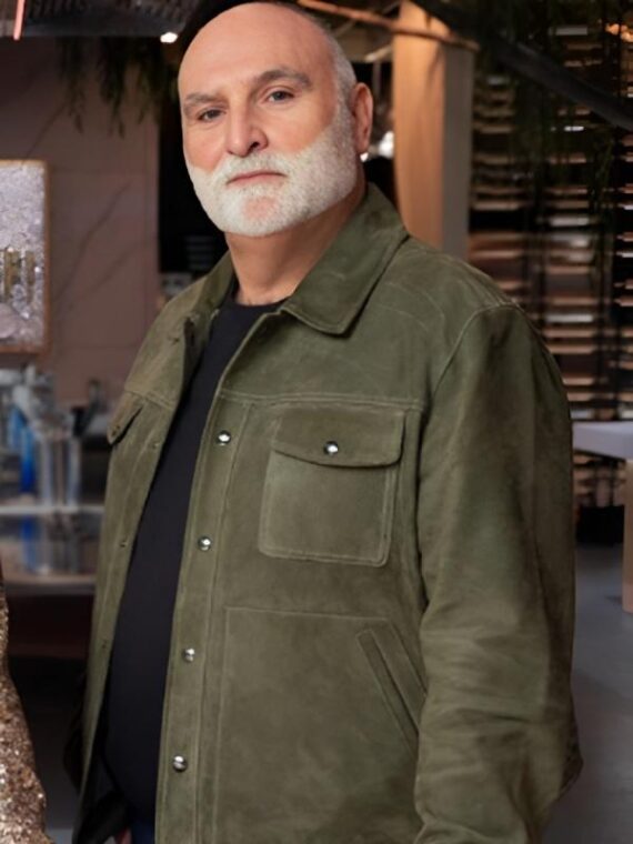 Yes Chef S01 Promo Jose Andres Green Suede Jacket