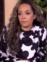 The View 2025 Sunny Hostin Black & White Silk Twill Floral Dress