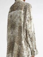 The View Whoopi Goldberg Leopard Print Distressed Shirt