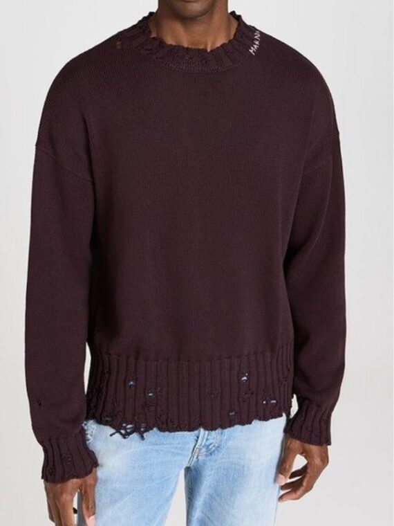 The Voice S27 Adam Levine Burgundy Crewneck Sweater