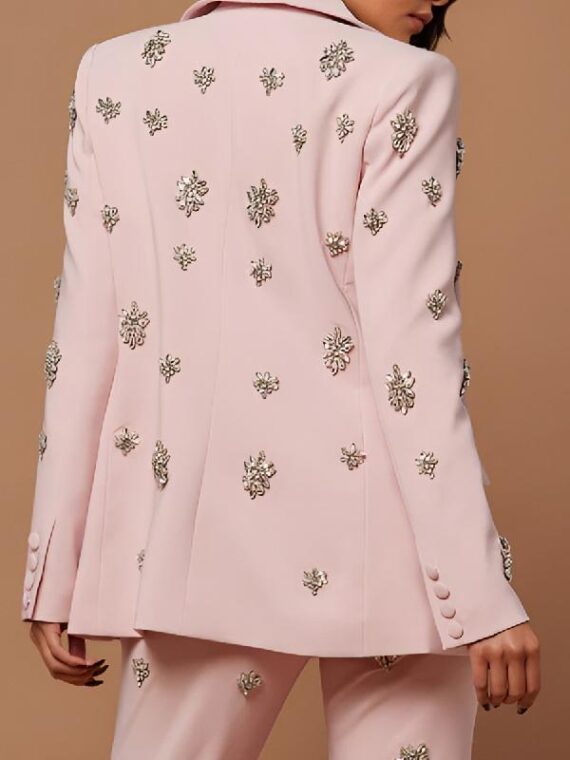 The Voice S27 Jacquelyn George Pink Embellished Blazer