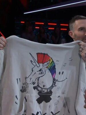 The Voice S27 Team Adam White Pullover Sweatshirt