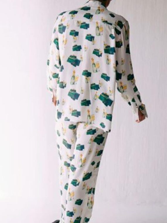 The White Lotus Leslie Bibb Print Pajamas