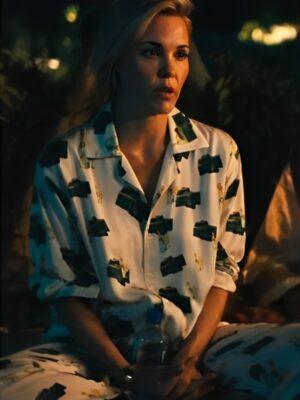 The White Lotus Leslie Bibb Print Pajamas