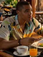 The White Lotus Nicholas Duvernay Printed Floral Shirt