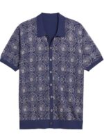 The White Lotus Patrick Schwarzenegger Blue Floral Shirt