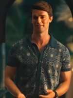 The White Lotus S03 Patrick Schwarzenegger Medallion Print Shirt