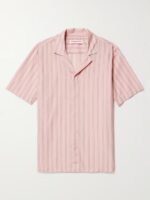 The White Lotus S03 Sam Nivola Pink Striped Shirt