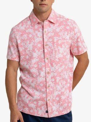 The White Lotus S3 Saxon Ratliff Pink Floral Shirt