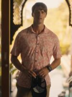 The White Lotus S3 Saxon Ratliff Pink Floral Shirt