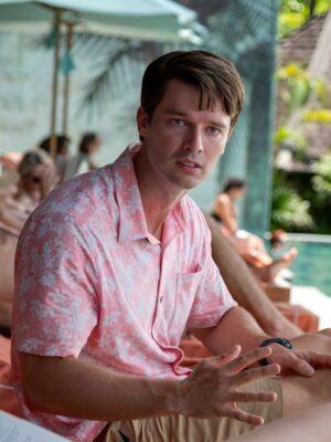 The White Lotus S3 Saxon Ratliff Pink Floral Shirt