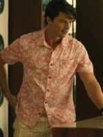 The White Lotus S3 Saxon Ratliff Pink Floral Shirt