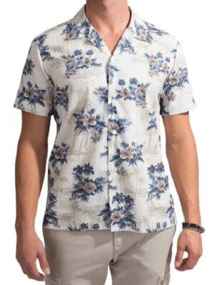 The White Lotus Walton Goggins hibiscus Floral Shirt