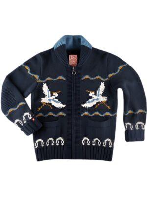 This Morning 2025 Ben Shephard Blue Crane Knitted Cardigan