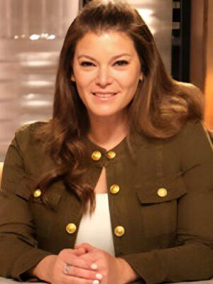 Top Chef S22 Gail Simmons Olive Green Pockets Jacket