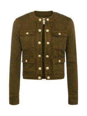 Top Chef S22 Gail Simmons Olive Green Pockets Jacket