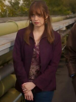 Toxic Town Aimee Lou Wood Purple Jacket