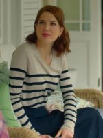 Tuiskoms 2025 Amalia Uys Grey Pinstripe Sweater