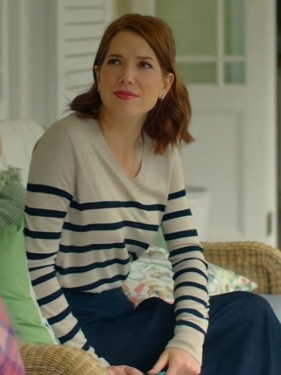 Tuiskoms 2025 Amalia Uys Grey Pinstripe Sweater