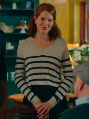 Tuiskoms Amalia Uys Grey Pinstripe Sweater