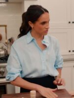 With Love, Meghan Blue Shirt