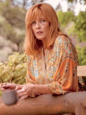 Yellowstone S5 Kelly Reilly Floral Robe
