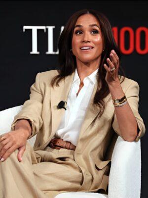 TIME100 Summit 2025 Meghan Beige Blazer
