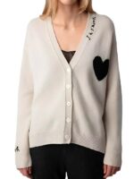 9-1-1 Maddie Kendall White Heart Cardigan