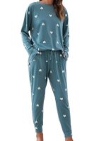 90 Day Fiance Pillow Talk 2025 Green Heart Print Pajamas