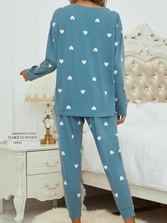 90 Day Fiance Pillow Talk 2025 Green Heart Print Pajamas
