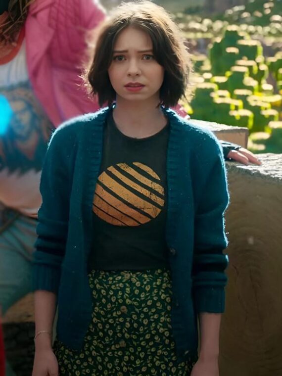 A Minecraft Movie Emma Myers Cardigan