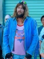 A Minecraft Movie 2025 Jason Momoa Blue Fringe Jacket