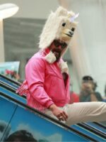 A Minecraft Movie 2025 Jason Momoa Pink Fringe Crop Jacket