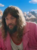 A Minecraft Movie 2025 Jason Momoa Pink Fringe Jacket