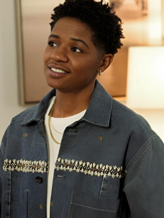 All American S7 Bre-Z Embroidered Denim Trucker Jacket
