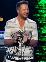 American Idol S23 Luke Bryan Black & White Hawaiian Shirt