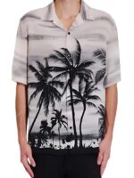 American Idol S23 Luke Bryan Black & White Hawaiian Shirt