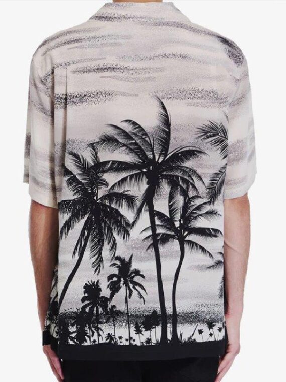 American Idol S23 Luke Bryan Black & White Hawaiian Shirt